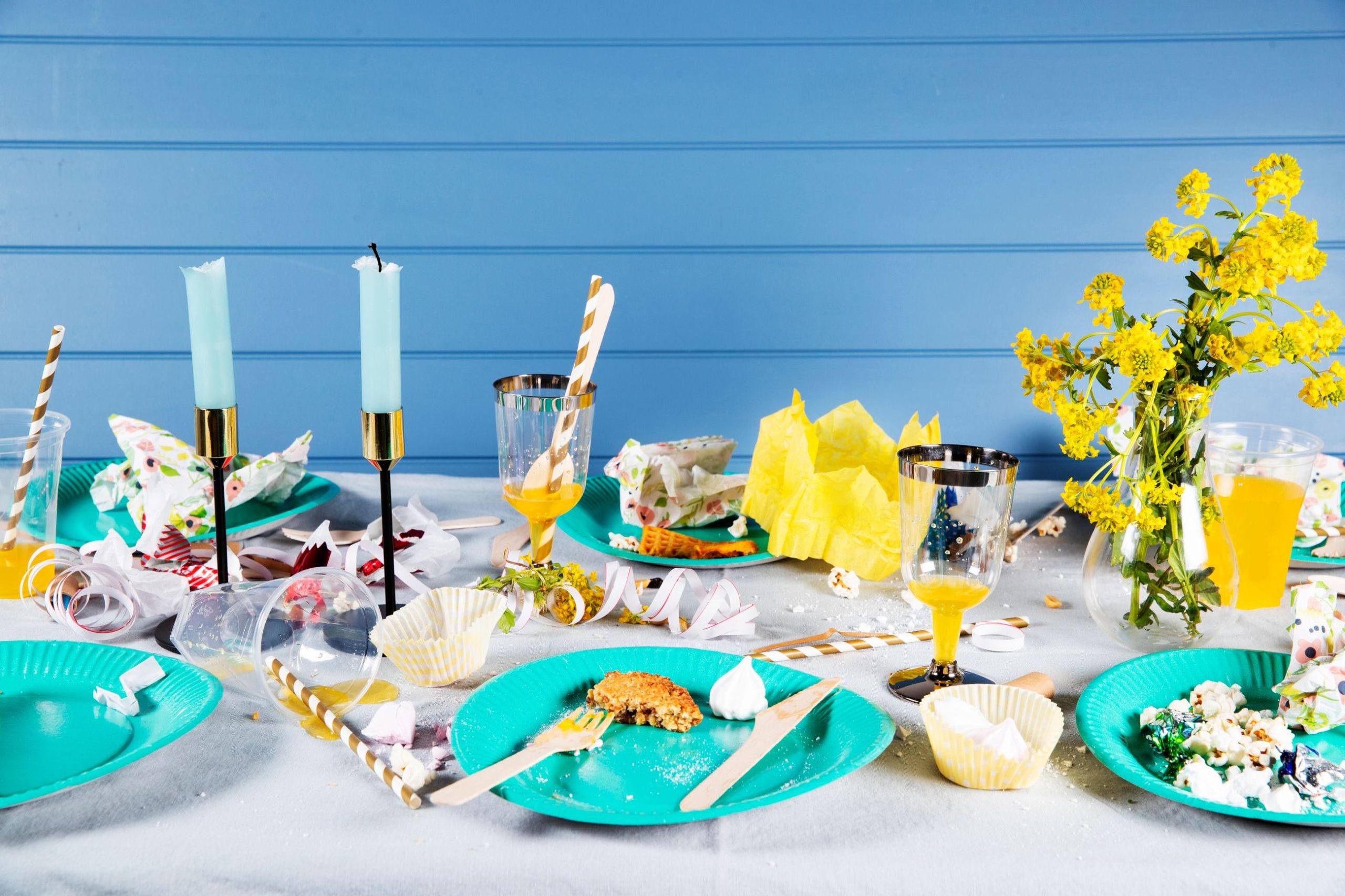 Gå til Slik rydder du festbordet