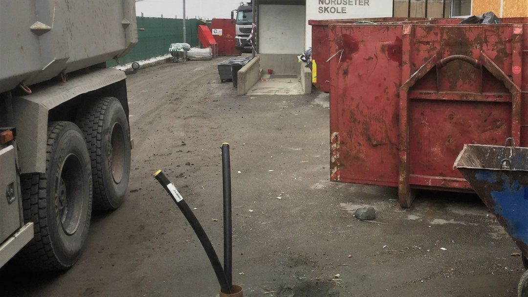 pipes above ground from Geothermal wells