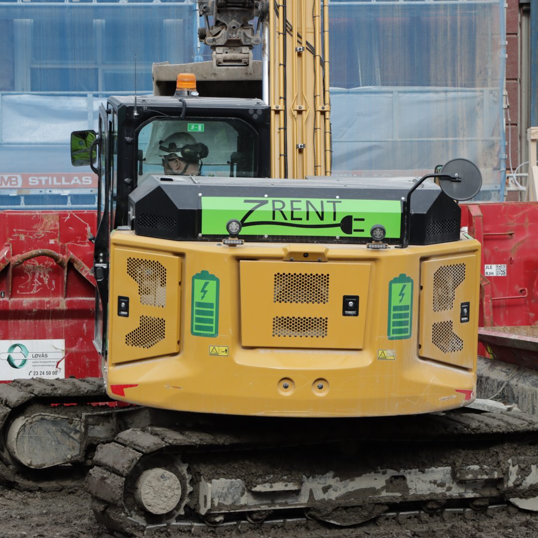 Elektrisk gravemaksin på Sophies Minde