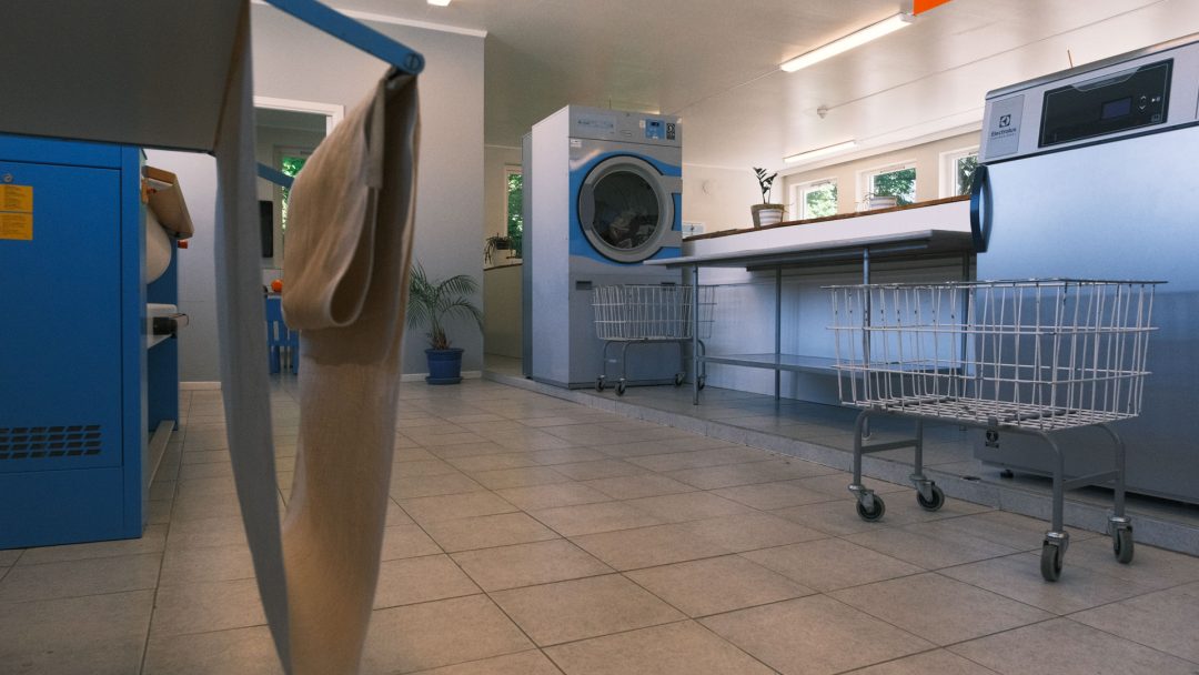 Bilde av fellesvaskeriet i borettslaget